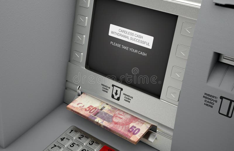 Atm Cardless Cash Withdrawal Stock Illustration Illustration Of Atm Cardless Cash Withdrawal Stock Illustration Illustration Of