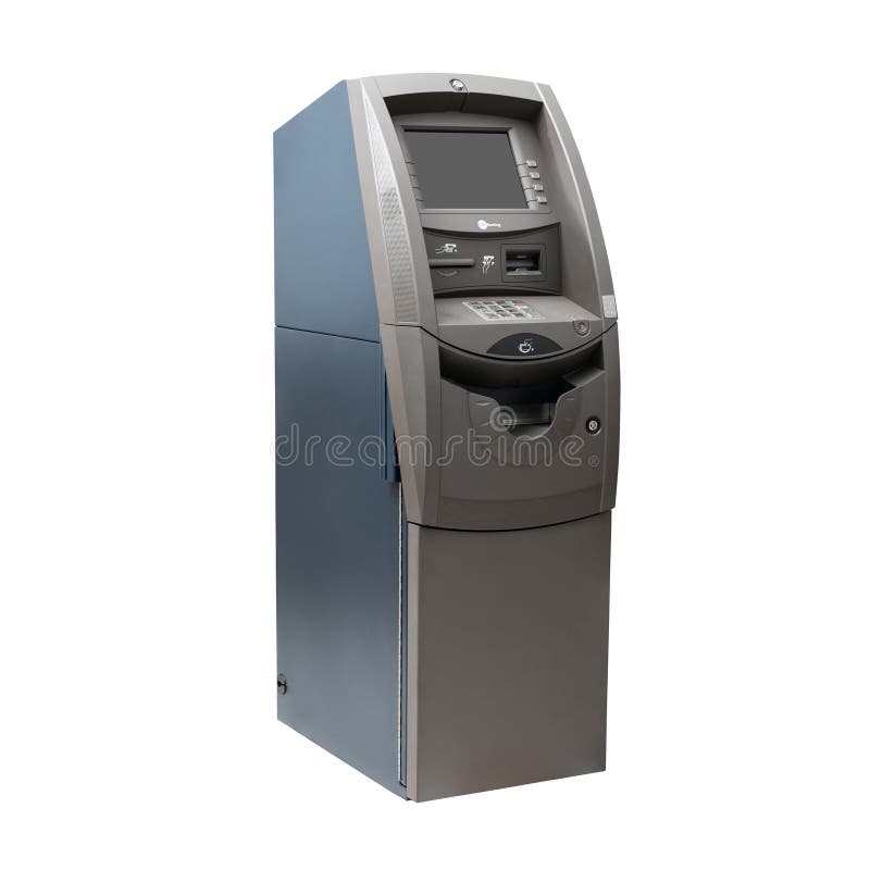 ATM cash machine isolated