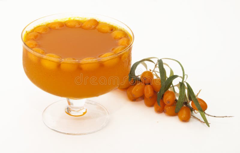 Compota de frutos de espinheiro-alfarroba fotos de stock royalty free