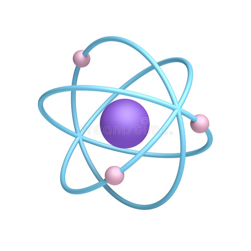 Atom. Atomstruktur. wissenschaftlich. vektor abbildung