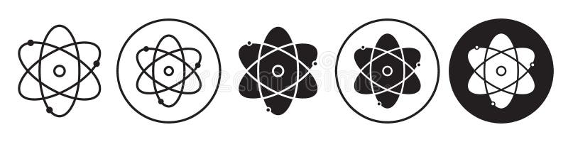 Atom Icon vector set collection for web vector illustration