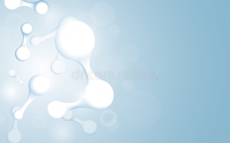 Atom and molecule structure abstract background stock illustration