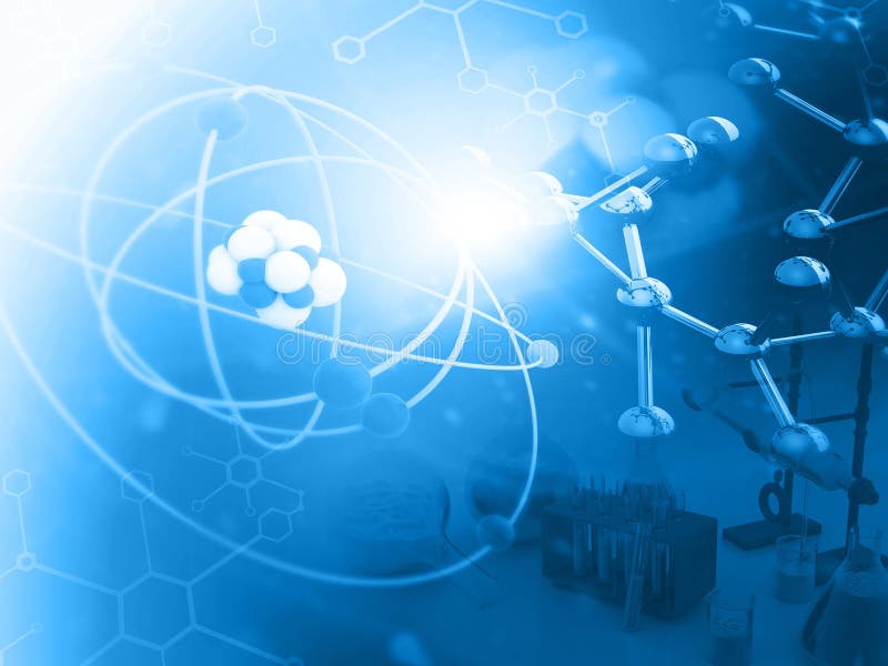 Atom with molecules