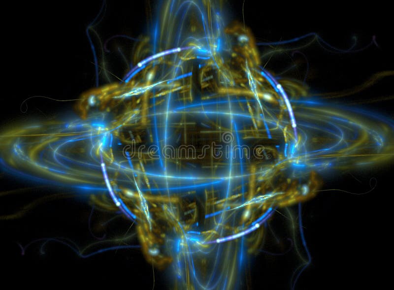 Atom oder Planet Fractal lizenzfreies stockbild Atom oder Planet Fractal lizenzfreies stockbild