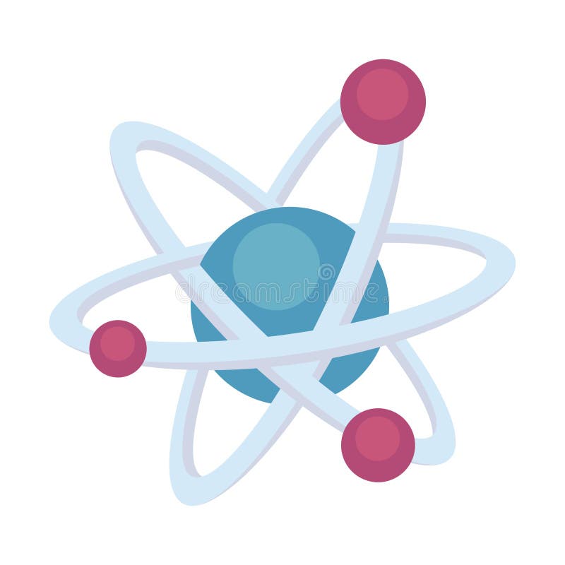 Atom particle icon stock illustration