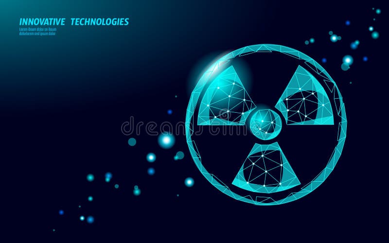Atom particle sign in hands world map. Nuclear military weapons global danger. Atomic power defence country security stock illustration