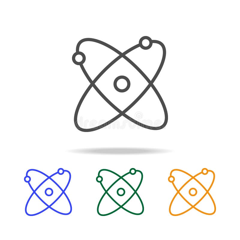 atoms icons. Element of edecation for mobile concept and web apps. Thin line icon for website design and development, app develop vector illustration