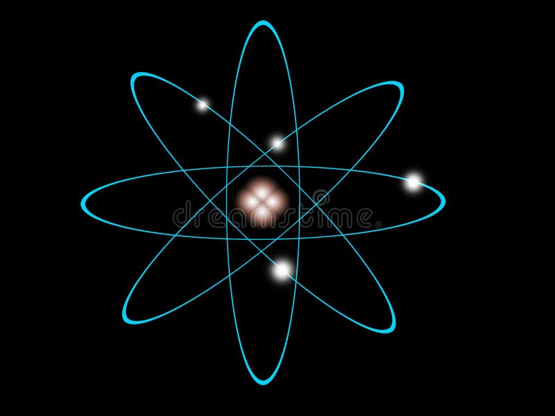 Atomstruktur lizenzfreie abbildung
