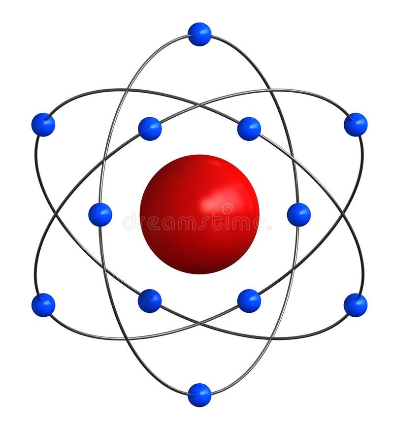 Atomstruktur lizenzfreie abbildung