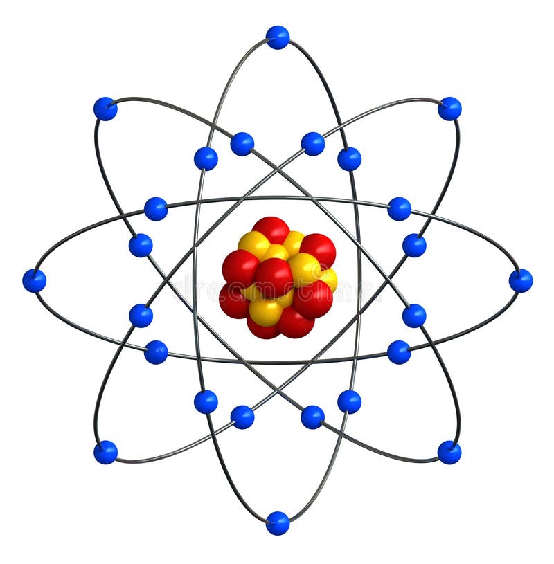 Atomstruktur lizenzfreie abbildung