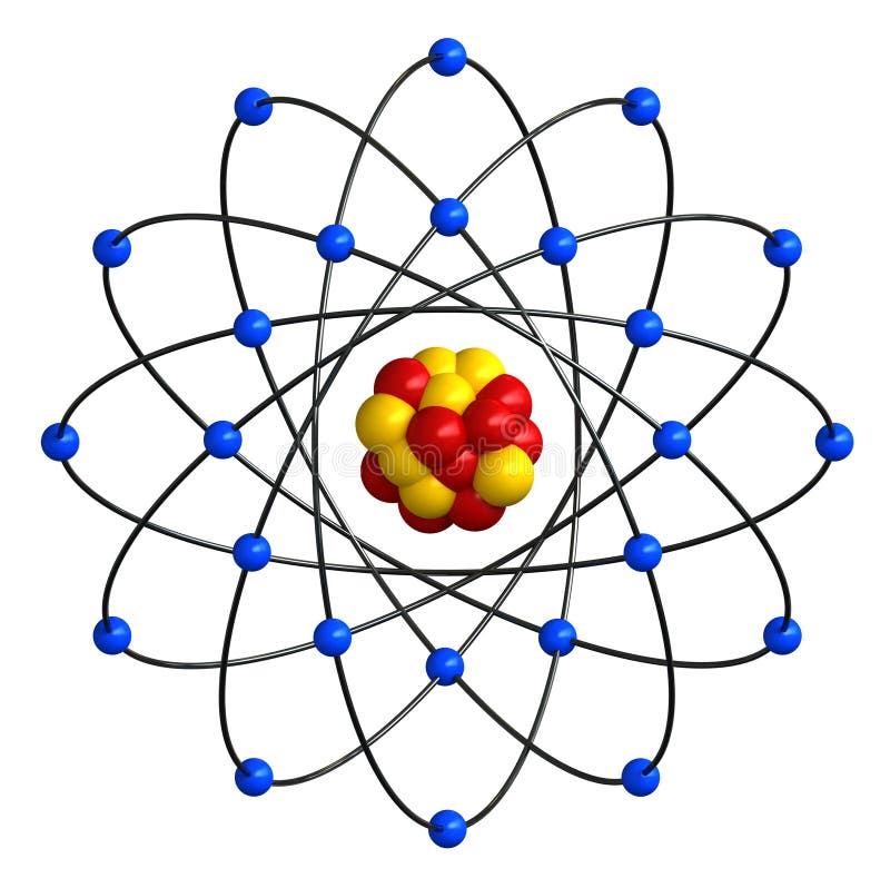 Atomstruktur lizenzfreie abbildung