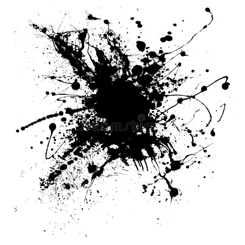 atramentu splatter jeden ilustracja wektor atramentu splatter jeden ilustracja wektor