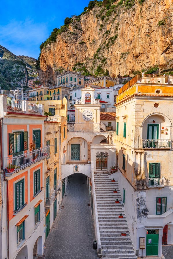 Atrani, Italy in the Amalfi Coast Stock Image - Image of european, middle:  273235277