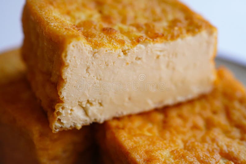 Atsuage (deep Fried Tofu ) Japanese Popular Processed Tofu Food Stock