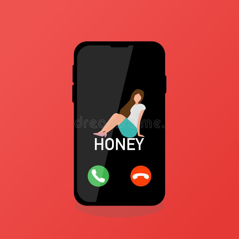 att kalla för telefon accepterar utskottsvaran med honungsymbolen royaltyfri illustrationer att kalla för telefon accepterar utskottsvaran med honungsymbolen royaltyfri illustrationer