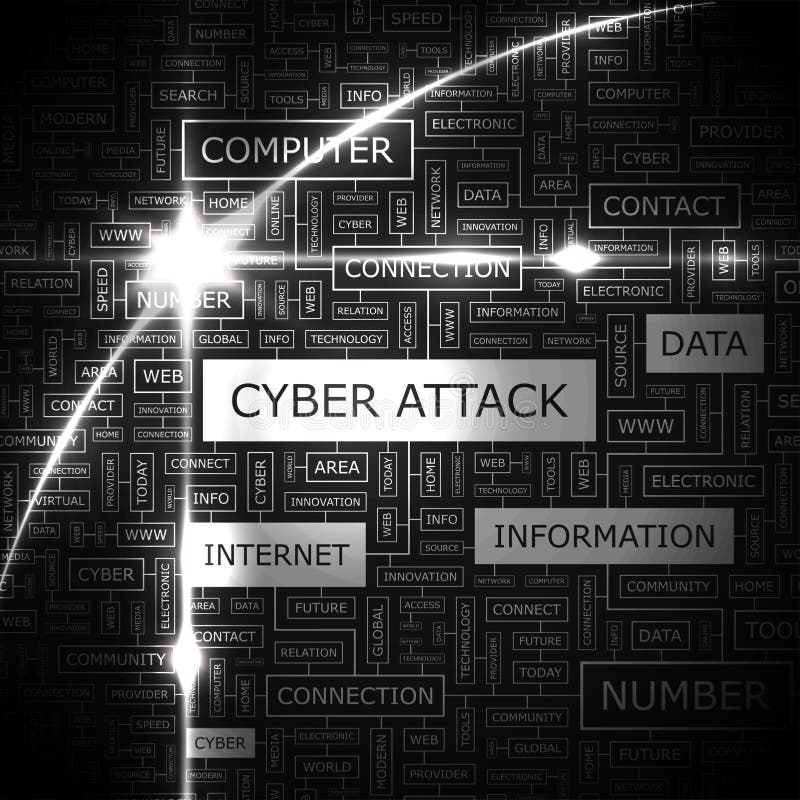 ATTACCO CYBER illustrazione vettoriale ATTACCO CYBER illustrazione vettoriale