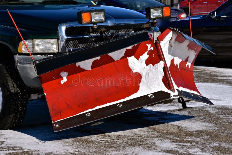 Attached Snow Plow To a Pickup Stock Photo Image of drive, snow