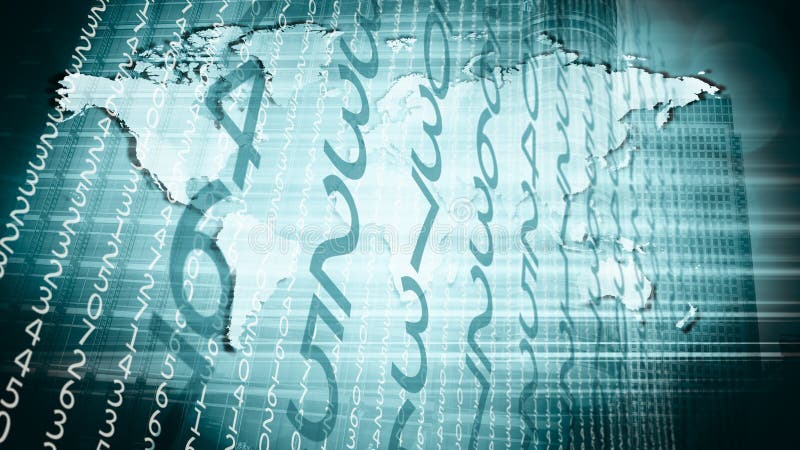 Attack för säkerhet för cyber för nätverk för världslandsinternet vektor illustrationer Attack för säkerhet för cyber för nätverk för världslandsinternet vektor illustrationer
