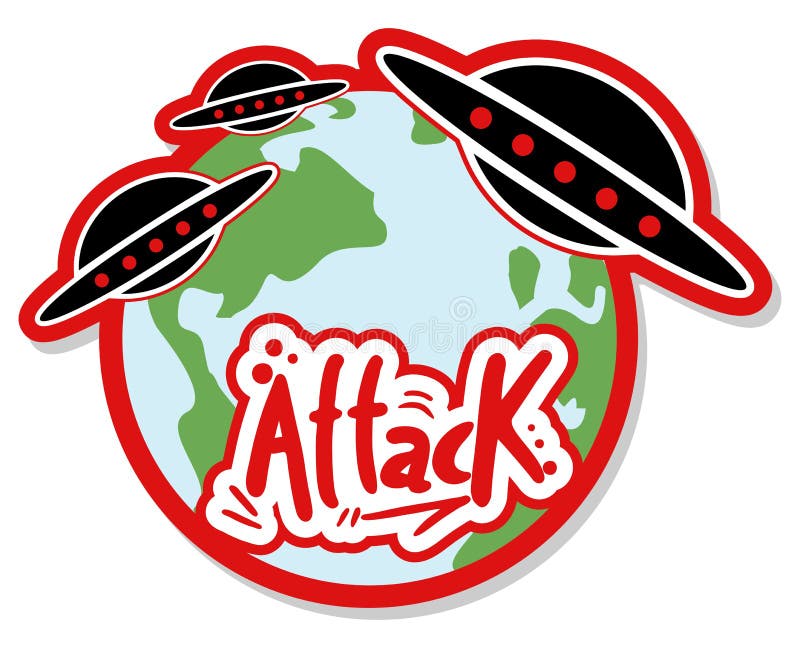 Attack ship royalty free illustration