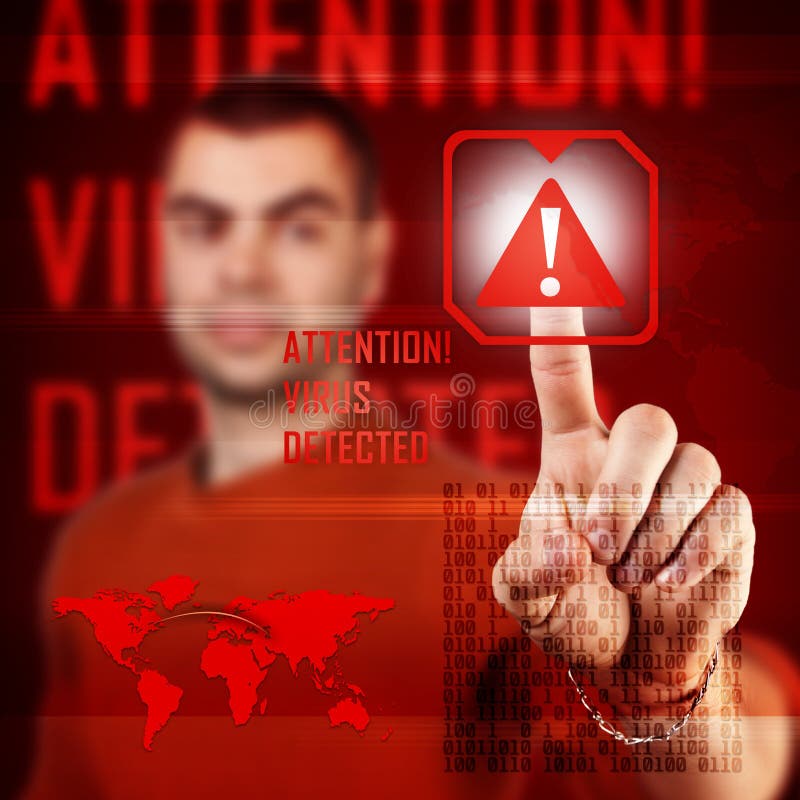 Attaque de Cyber illustration stock Attaque de Cyber illustration stock