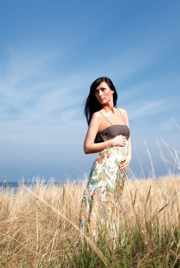 Campo in attesa fotografia stock libera da diritti