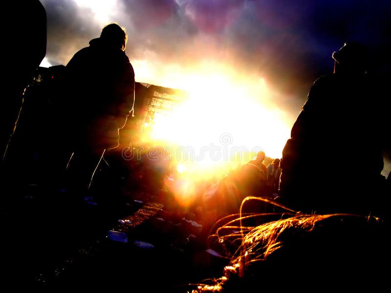 Attendere tramonto fotografia stock libera da diritti Attendere tramonto fotografia stock libera da diritti