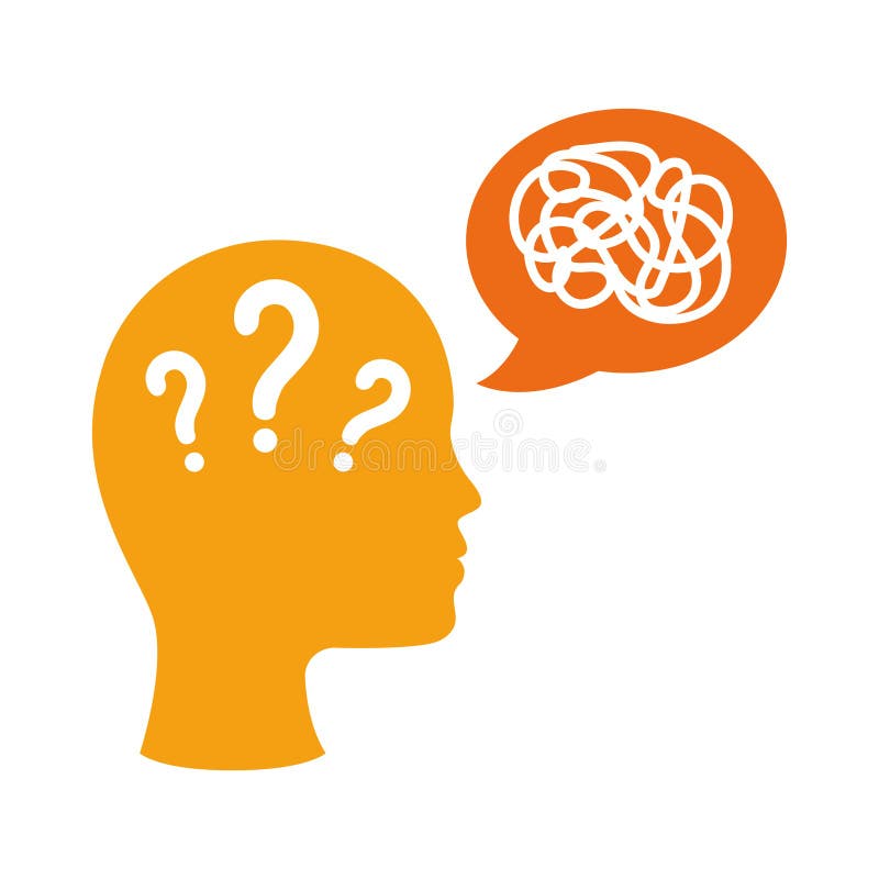 Attention deficit hyperactivity disorder difficulty vector illustration