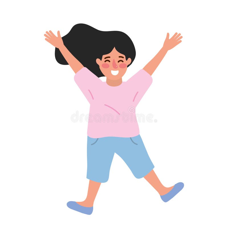 Attention deficit hyperactivity disorder kid stock illustration