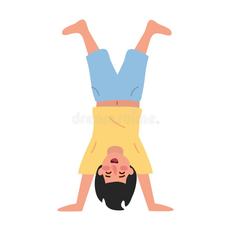 Attention deficit hyperactivity disorder little boy stock illustration