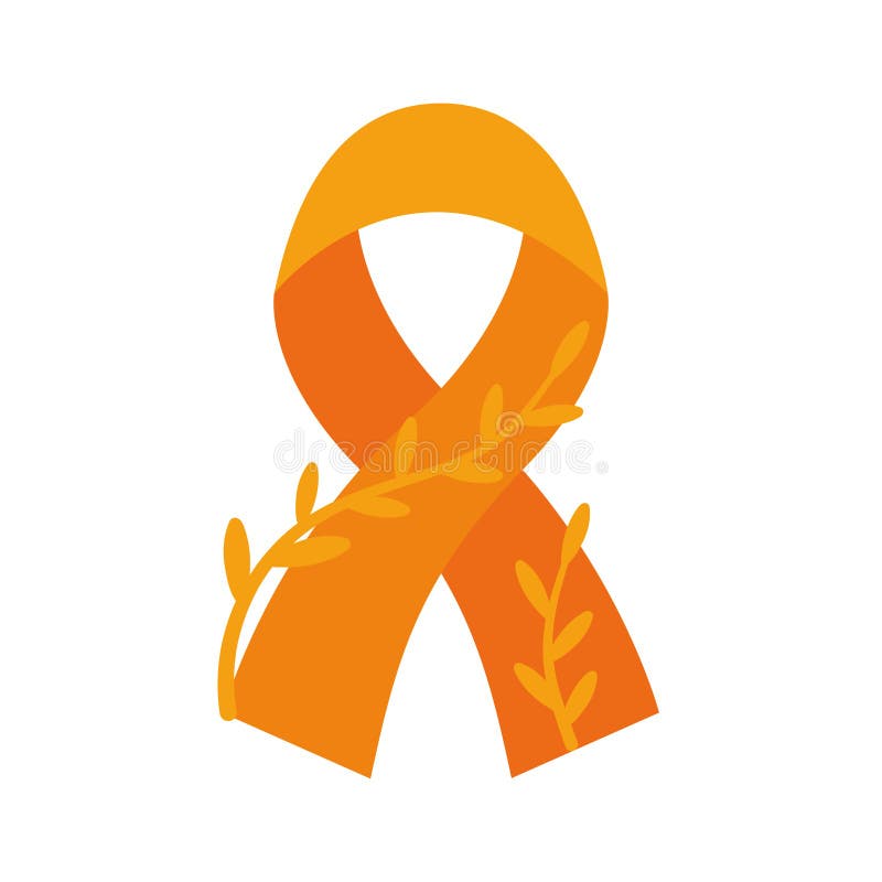 Attention deficit hyperactivity disorder ribbon royalty free illustration