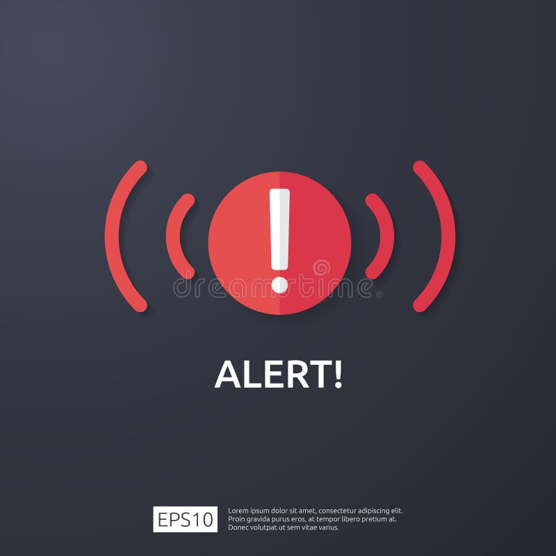 attention warning attacker alert sign with exclamation mark. beware alertness of internet danger symbol. shield line icon for VPN