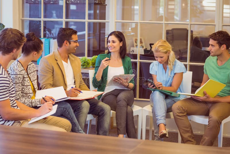 Attentive creative business people in meeting stock photo Attentive creative business people in meeting stock photo