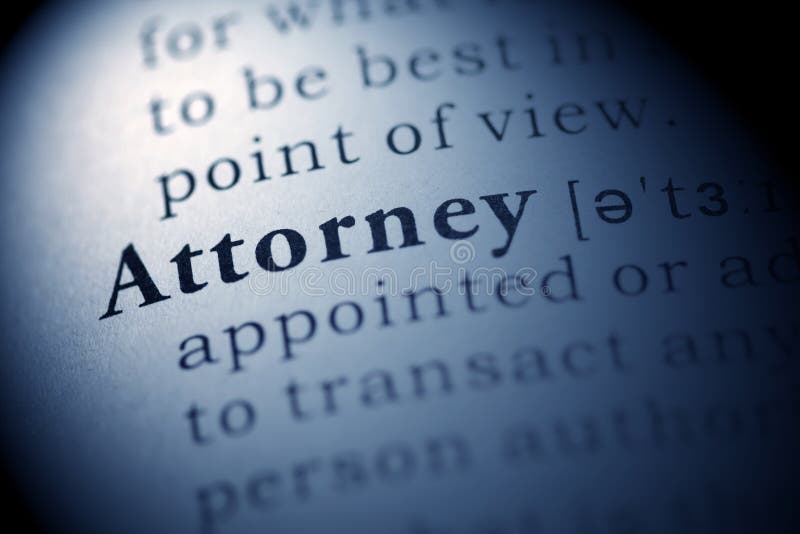 Power of Attorney Document in a Leather Briefcase Stock Image Image