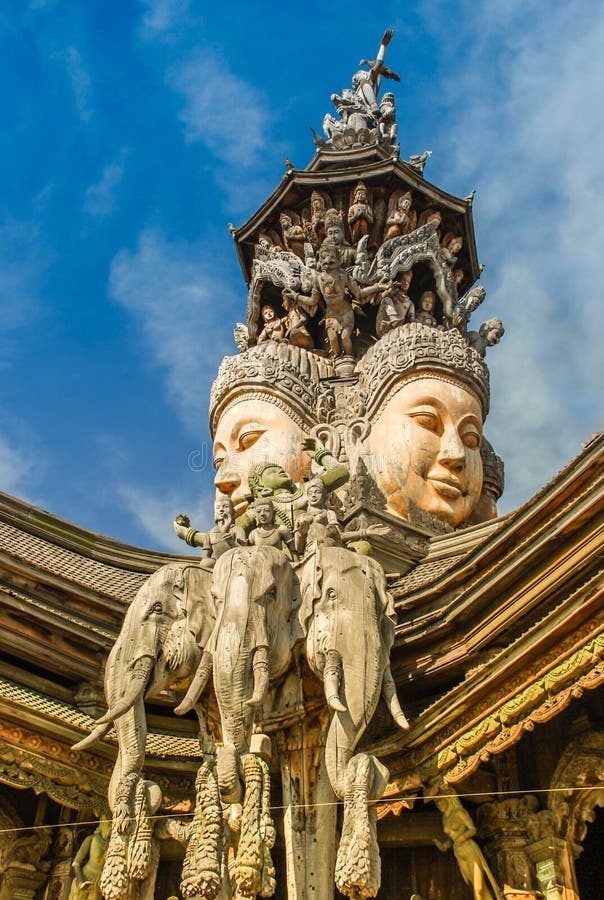Attraction in Pattaya- Face of God royalty free stock photo Attraction in Pattaya- Face of God royalty free stock photo