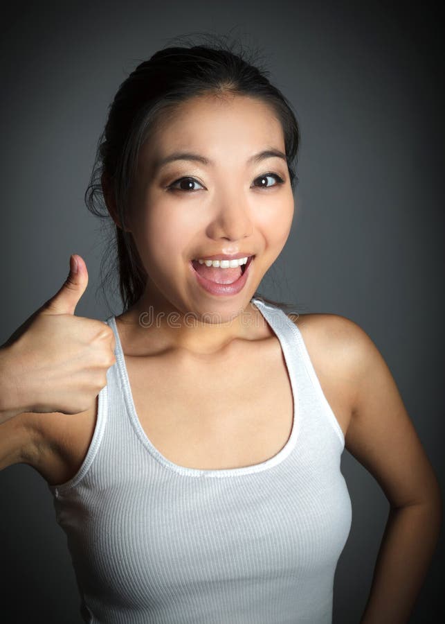 Attractive Asian Girl 20 Years Old Shot In Studio Stock Imag
