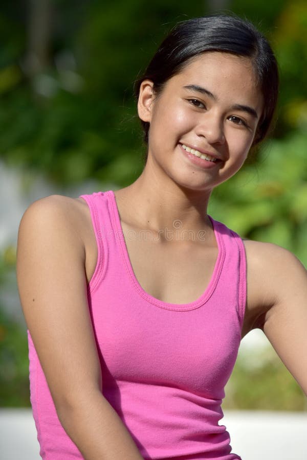 Portrait Of A Pretty Asian Person royalty free stock image