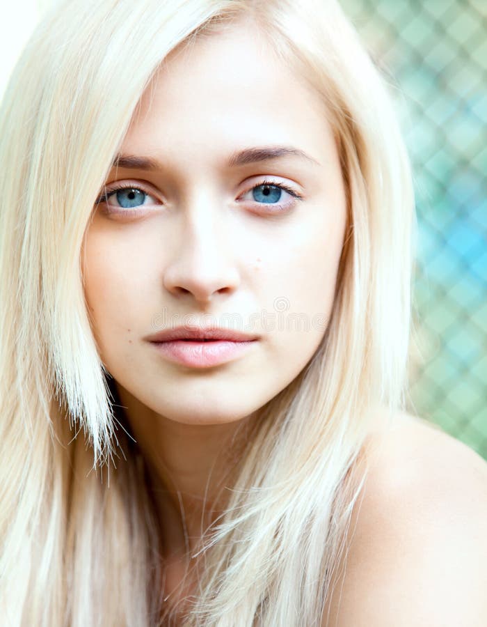 Attractive Beautiful Blonde Girl Stock Photo - Image of female ...