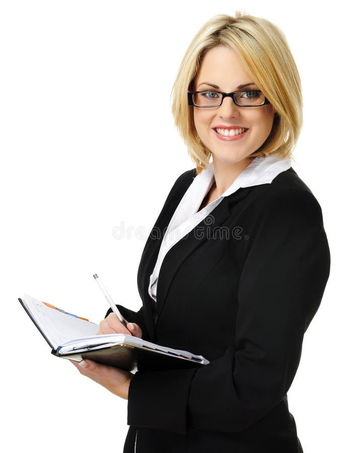 Attractive blond business woman