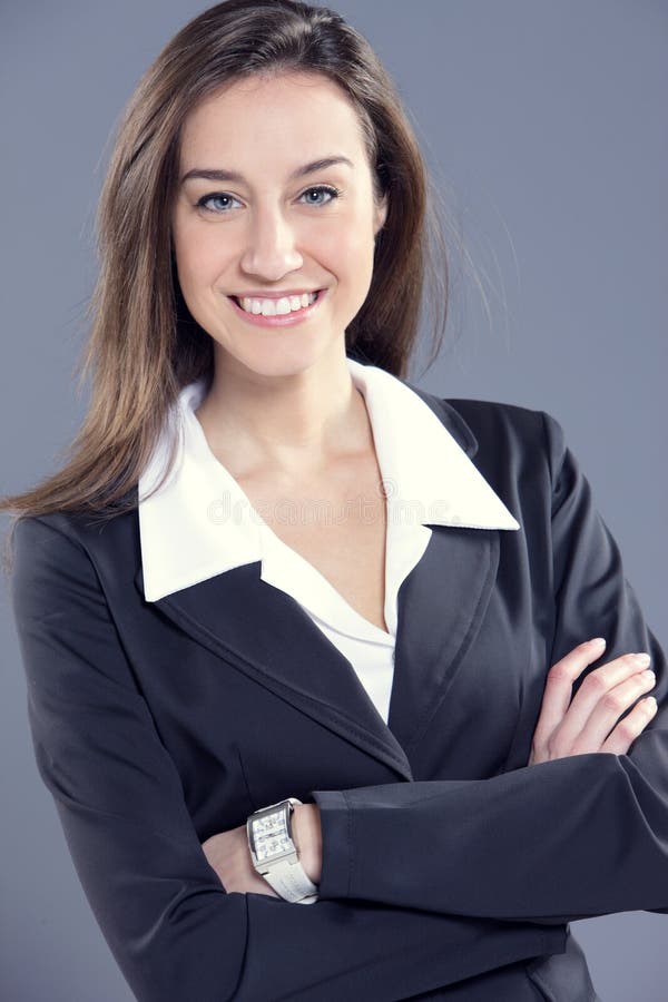 Attractive businesswoman royalty free stock photo