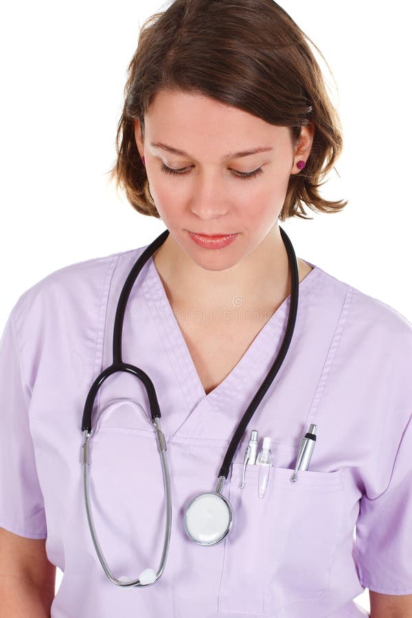 Attractive Female Doctor with Stethoscope Stock Image Image of doctor