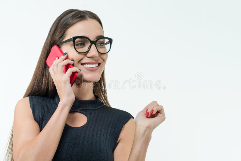 Beautiful Female Teacher Wearing Glasses Stock Image