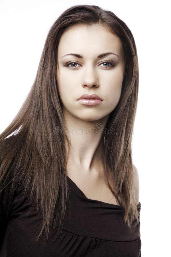 Attractive woman with beauty long hair — Stock Photo © valuavitaly 4898717