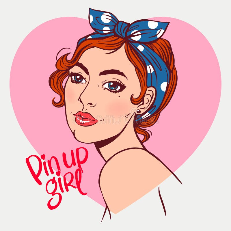 attractive girl pin up ελεύθερη απεικόνιση δικαιώματος attractive girl pin up ελεύθερη απεικόνιση δικαιώματος