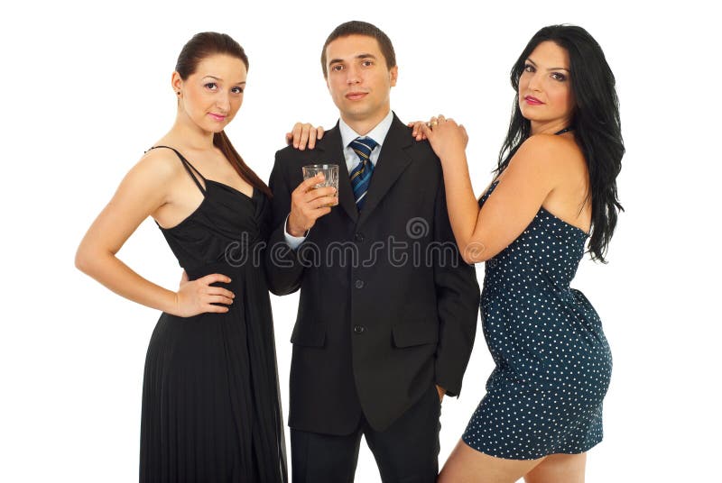Attractive group of elegant people stock image Attractive group of elegant people stock image
