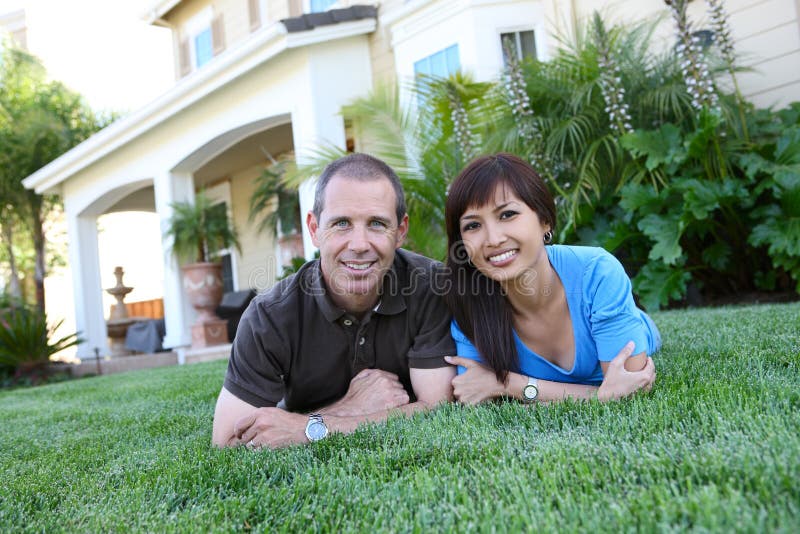 Attractive Husband and Wife at Home stock photo Attractive Husband and Wife at Home stock photo
