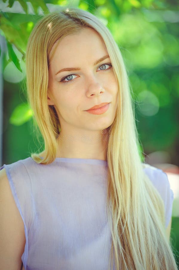 Modest Attractive Young Girl in Black Dress Stock Photo - Image of ...