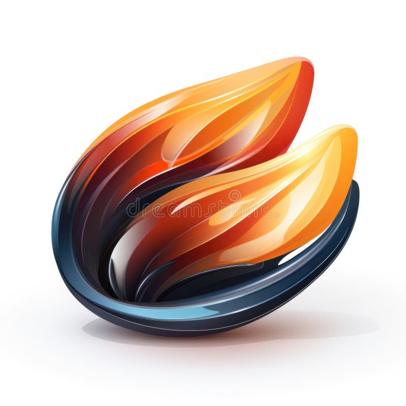 Attractive Mussel Logo on White Background vector illustration.