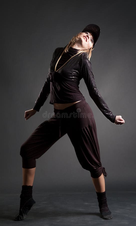 Attractive Svelte Blond Dancing Stock Photo - Image of lady ...