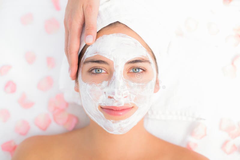 Man Receiving Treatment at Spa Center Stock Image - Image of room ...