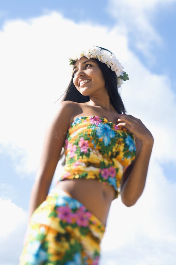 Attractive Young Hawaiian Woman stock images Attractive Young Hawaiian Woman stock images